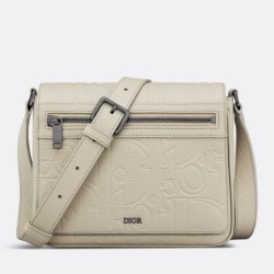 Borsa Messenger da uomo Dior con patta Beige Gravity