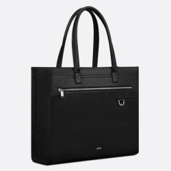 Borsa tote Dior Safari Pelle di vitello granulata nera