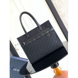 Borsa tote Dior Safari Jacquard Dior Oblique nero Borsa tote Dior Safari Jacquard Dior Oblique nero
