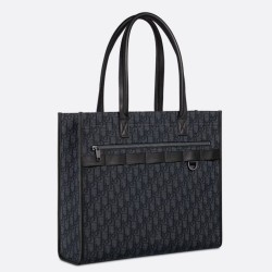 Borsa tote Dior Safari Jacquard Dior Oblique nero