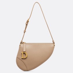 Dior Saddle Rodeo Pouch Biscuit Goatskin