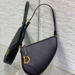 Dior Saddle Rodeo Pouch Pelle di Capra Nera