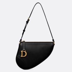 Dior Saddle Rodeo Pouch Pelle di Capra Nera