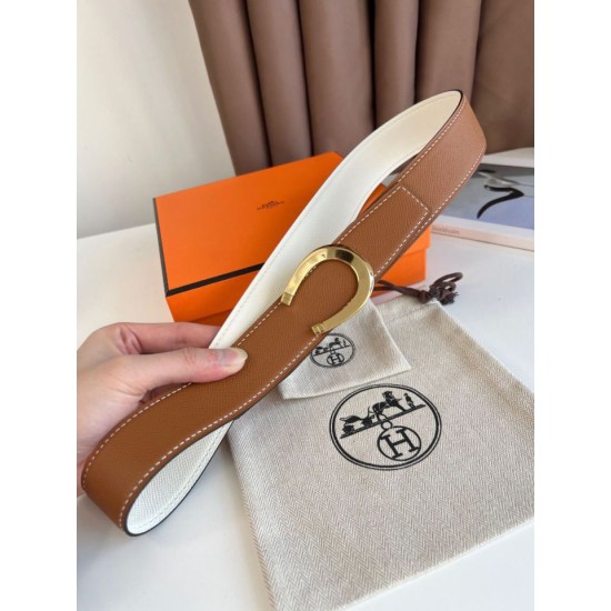 Replica Cintura Hermès Luck reversibile, 38 mm, pelle di vitello Epsom Oro e Bianco imitazione Falso Replica Cintura Hermès Luck reversibile, 38 mm, pelle di vitello Epsom Oro e Bianco imitazione Falso
