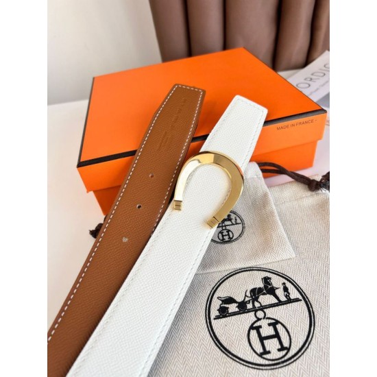 Replica Cintura Hermès Luck reversibile, 38 mm, pelle di vitello Epsom Oro e Bianco imitazione Falso Replica Cintura Hermès Luck reversibile, 38 mm, pelle di vitello Epsom Oro e Bianco imitazione Falso
