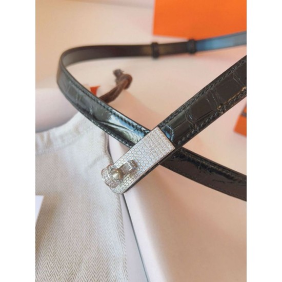 Replica Cintura Hermès Kelly 18 Diamond Nero Alligatore Lucido imitazione Falso Replica Cintura Hermès Kelly 18 Diamond Nero Alligatore Lucido imitazione Falso