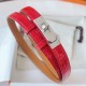 Replica Cintura Hermès Kelly 18 in alligatore rosso lucido imitazione Falso Replica Cintura Hermès Kelly 18 in alligatore rosso lucido imitazione Falso