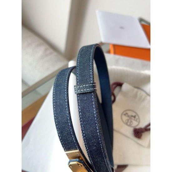 Replica Cintura Hermès Kelly Jean 18 in denim ed Epsom imitazione Falso Replica Cintura Hermès Kelly Jean 18 in denim ed Epsom imitazione Falso