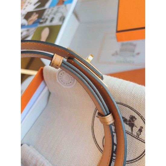 Replica Cintura Hermès Kelly 18 Biscuit Epsom imitazione Falso