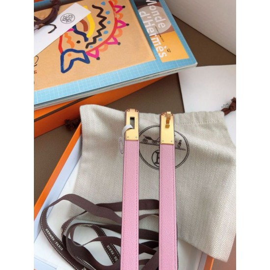 Replica Cintura Hermès Kelly 18 Rosa Epsom imitazione Falso Replica Cintura Hermès Kelly 18 Rosa Epsom imitazione Falso