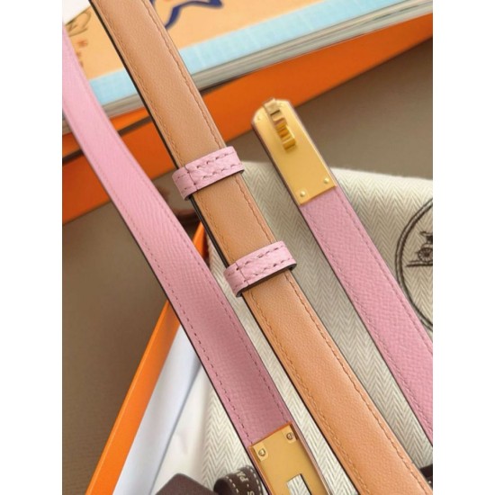 Replica Cintura Hermès Kelly 18 Rosa Epsom imitazione Falso Replica Cintura Hermès Kelly 18 Rosa Epsom imitazione Falso