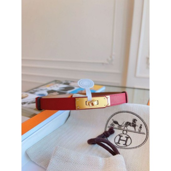 Replica Cintura Hermès Kelly 18 Rossa Epsom imitazione Falso