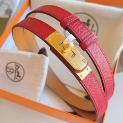 Replica Cintura Hermès Kelly 18 Rossa Epsom imitazione Outlet