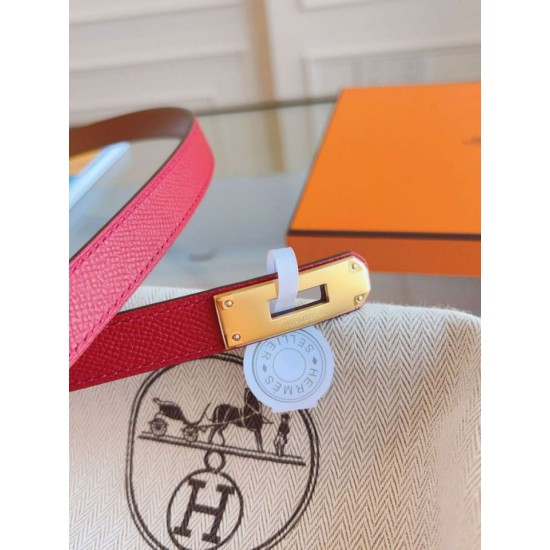 Replica Cintura Hermès Kelly 18 Rossa Epsom imitazione Falso