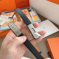 Cintura Hermès Kelly 18 Nera Swift Pelle di vitello Cintura Hermès Kelly 18 Nera Swift Pelle di vitello