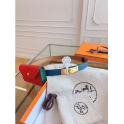Replica Cintura Hermès Kelly Pocket 18 Cobalto e Pelle di Vitello Epsom Rossa imitazione Outlet
