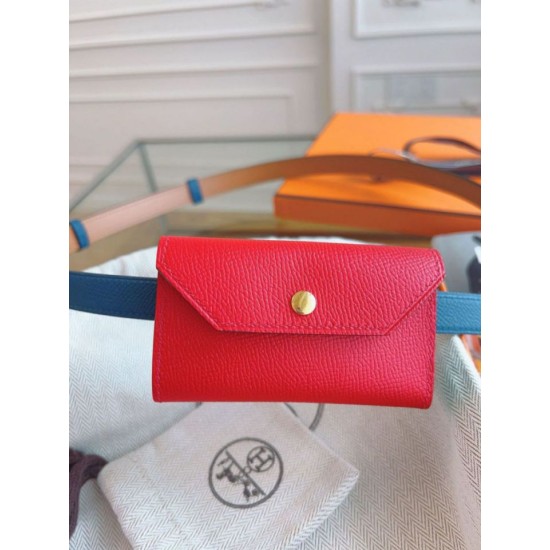 Replica Cintura Hermès Kelly Pocket 18 Cobalto e Pelle di Vitello Epsom Rossa imitazione Falso Replica Cintura Hermès Kelly Pocket 18 Cobalto e Pelle di Vitello Epsom Rossa imitazione Falso