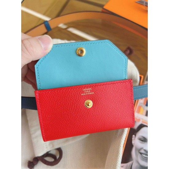 Replica Cintura Hermès Kelly Pocket 18 Cobalto e Pelle di Vitello Epsom Rossa imitazione Falso Replica Cintura Hermès Kelly Pocket 18 Cobalto e Pelle di Vitello Epsom Rossa imitazione Falso