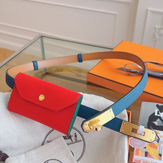 Replica Cintura Hermès Kelly Pocket 18 Cobalto e Pelle di Vitello Epsom Rossa imitazione Falso Replica Cintura Hermès Kelly Pocket 18 Cobalto e Pelle di Vitello Epsom Rossa imitazione Falso