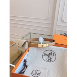 Cintura Hermès Kelly Pocket 18 Biscuit e Pelle di Vitello Epsom Bianca Cintura Hermès Kelly Pocket 18 Biscuit e Pelle di Vitello Epsom Bianca