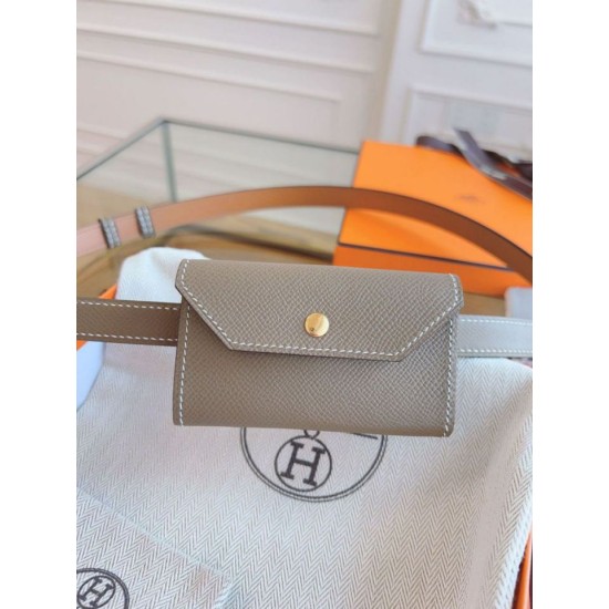 Replica Cintura Hermès Kelly Pocket 18 in vitello Epsom color etoupe imitazione Falso Replica Cintura Hermès Kelly Pocket 18 in vitello Epsom color etoupe imitazione Falso