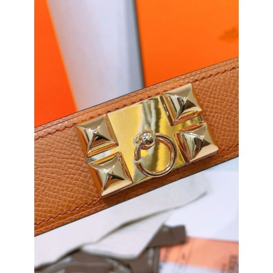 Replica Cintura Hermès Collier de Chien 32 Oro Epsom Vitello imitazione Falso Replica Cintura Hermès Collier de Chien 32 Oro Epsom Vitello imitazione Falso