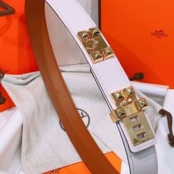 Cintura Hermès Collier de Chien 32 Malva Chiaro Epsom