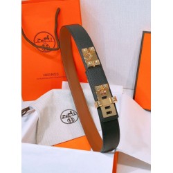 Cintura Hermès Collier de Chien 32 Nero Epsom Vitello