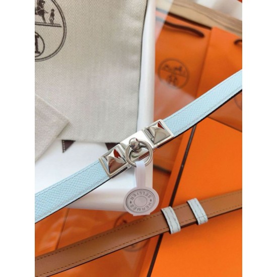 Replica Cintura Hermès Rivale 18 in pelle di vitello Epsom Blu Brume imitazione Falso Replica Cintura Hermès Rivale 18 in pelle di vitello Epsom Blu Brume imitazione Falso