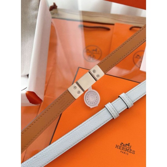 Replica Cintura Hermès Rivale 18 in pelle di vitello Epsom Blu Brume imitazione Falso Replica Cintura Hermès Rivale 18 in pelle di vitello Epsom Blu Brume imitazione Falso