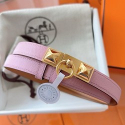 Replica Cintura Hermès Rivale 18 in vitello Epsom color malva Sylvestre imitazione Outlet