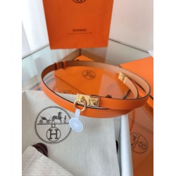 Replica Cintura Hermès Rivale 18 con fibbia Rivale, pelle di vitello Epsom Arancione imitazione Outlet
