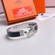 Replica Bracciale Clic HH Hermès in smalto nero imitazione Falso