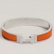 Replica Bracciale Clic HH Hermès in smalto arancione imitazione Falso Replica Bracciale Clic HH Hermès in smalto arancione imitazione Falso