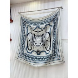 Replica Scialle Hermès Grigio Phaeton's Wheels Bandana 140 imitazione Outlet