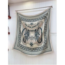 Scialle Hermès Tourterelle Phaeton's Wheels Bandana 140