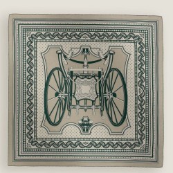 Scialle Hermès Tourterelle Phaeton's Wheels Bandana 140