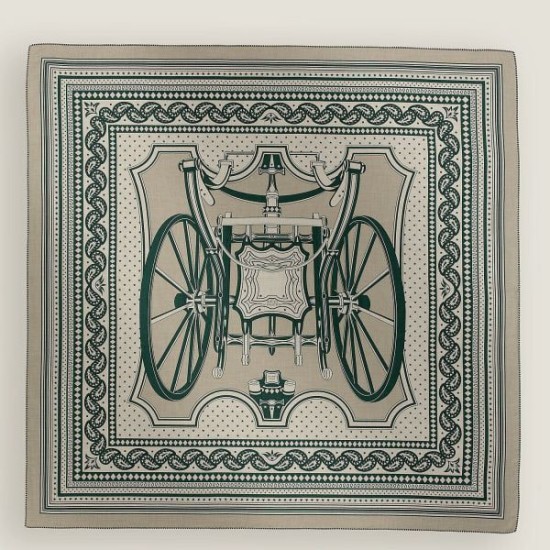 Replica Scialle Hermès Tourterelle Phaeton's Wheels Bandana 140 imitazione Falso Replica Scialle Hermès Tourterelle Phaeton's Wheels Bandana 140 imitazione Falso