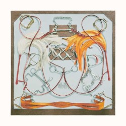 Scialle Hermes Beige Projets Carres 140