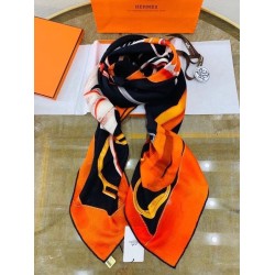 Replica Scialle Hermes Projets Carres nero 140 imitazione Outlet