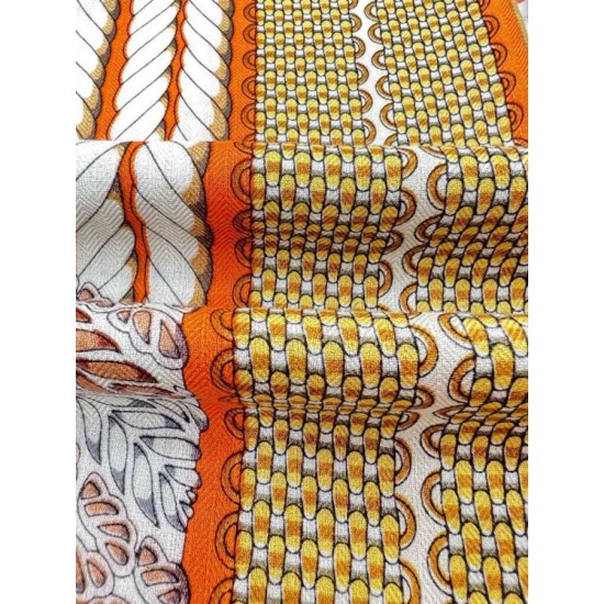 Replica Scialle da dressage Tressage Hermes arancione 140 imitazione Falso Replica Scialle da dressage Tressage Hermes arancione 140 imitazione Falso