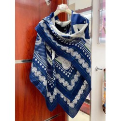 Scialle Bandana Hermes Blue Zuavi e Draghi 140