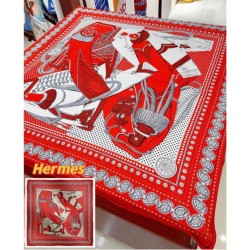 Scialle Bandana Hermes Zuavi e Draghi Rossi 140