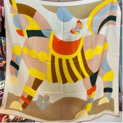 Hermes Beige Il mio primo scialle galoppo 140