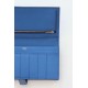 Replica Portafoglio lungo Hermès Bearn fatto a mano in pelle di vitello Epsom blu Francia imitazione Falso Replica Portafoglio lungo Hermès Bearn fatto a mano in pelle di vitello Epsom blu Francia imitazione Falso