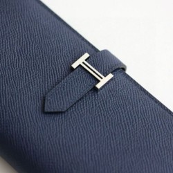 Replica Portafoglio lungo Hermès Bearn fatto a mano in pelle di vitello Epsom blu zaffiro imitazione Outlet Replica Portafoglio lungo Hermès Bearn fatto a mano in pelle di vitello Epsom blu zaffiro imitazione Outlet