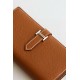 Replica Portafoglio lungo Hermès Bearn fatto a mano in pelle di vitello Epsom oro imitazione Falso Replica Portafoglio lungo Hermès Bearn fatto a mano in pelle di vitello Epsom oro imitazione Falso
