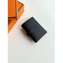 Portafoglio Hermes Bearn ripiegabile fatto a mano Epsom nero Portafoglio Hermes Bearn ripiegabile fatto a mano Epsom nero