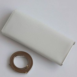 Portafoglio Hermès Maillon To Go in pelle di vitello Epsom grigio chiaro