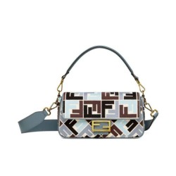 Borsa Baguette Fendi 8BR600 Blu